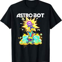Ripple Junction X Astro Bot Airbrush PlayStation Gaming T-Shirt - 黑色 - 查看 1
