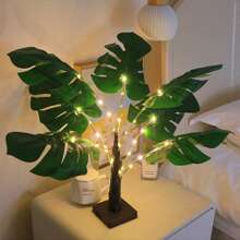 1pc LED Turtle Back Leaf Tree Lamp Simulation Small Tree Lamp Romantic Small Table Lamp Suitable For Indoor Decoration Scene Decoration, Home And Party Atmosphere Decoration Gifts Birthday Graduation