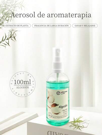 1 pieza Perfume en Aerosol de Aromaterapia de 100ml, Extractos Naturales de Plantas, Fragancia Elegante y Duradera, Spray Aromático para el Hogar, Estilo Moderno en Sabores como Coco y Lavanda – Perfecto como Regalo Relajante para San Valentín y Día de las Madres, Ideal para Ambientar el Interior del Hogar.