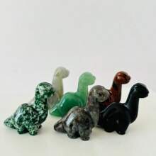 1pc 4cm Natural Crystal Stone Dinosaur Carving Decor, Crystal Dinosaur Home Decoration. Crystal Gift