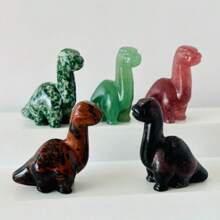1pc 4cm Natural Crystal Stone Dinosaur Carving Decor, Crystal Dinosaur Home Decoration. Crystal Gift