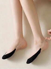 5 双隐形船袜女夏季硅胶防滑袜子适合高跟鞋冰丝薄款半掌吊带袜新款