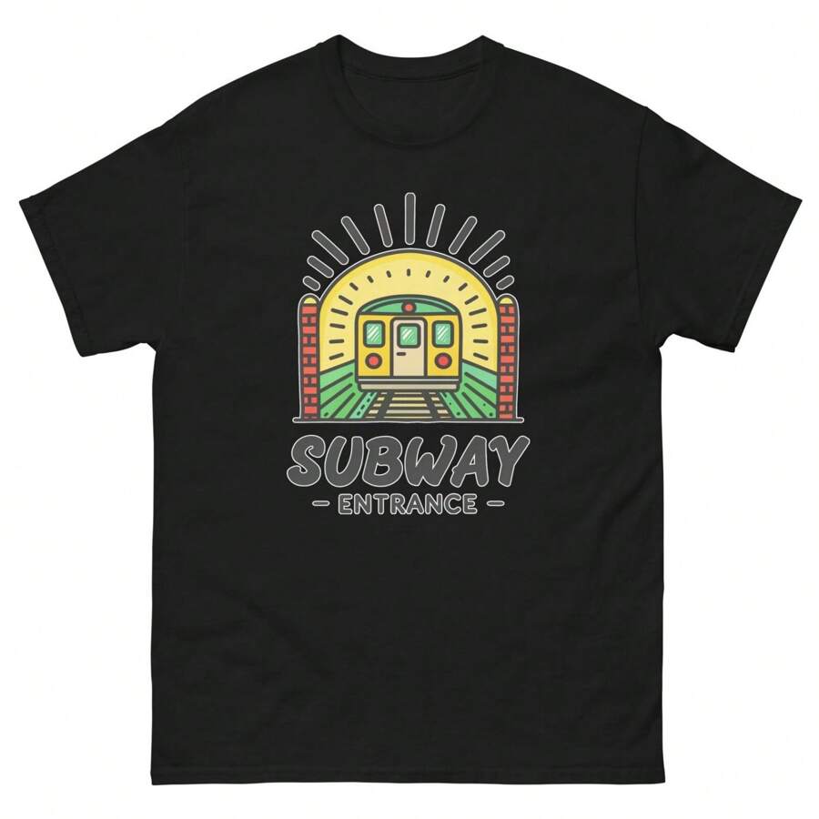 Subway Entrance Object Place Item Urban T-Shirt