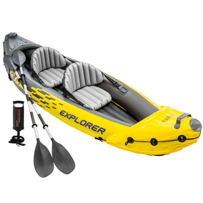  Kayak hinchable INTEX Explorer K2 con 2 remos - 312x91x51 cm ✅ Entrega 24/48h a España (península)
