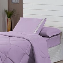 4 Piece Kit Double-Sided Single Duvet + 2 Piece Sheet Set - LILAC - View 2