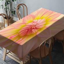 1 Pc Polyester Printed Rectangle Tablecloth, Waterproof, Washable And Reusable Tablecloth Suitable For Outdoor Tables, Picnics, Camping, Dining Tables, Coffee Tables, Desks And Vanities - Ideal Choice For Parties And Holidays - Multicolor - View 9