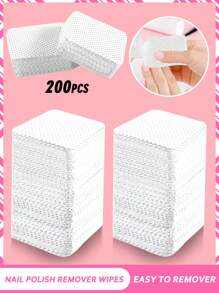 Nail Remover Pads,20-1200 PCS Lint-Free Nail Polish Remover Wipes - Non-Woven Soft Pads For Gel Polish, Eyelash Extensions & Nail Art | Professional Salon-Grade Wiping Pads, Gentle Makeup Remover For Manicure, Pedicure & Lash Glue,Nail Supplies,Nail Art Tools