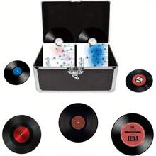 7" LP Vinyl Record Storage Box Case Aluminium Flight Case Lockable DJ Portable Carry Case Holds 200pcs Vinyl Record Albums - 變體1 - 查看 5
