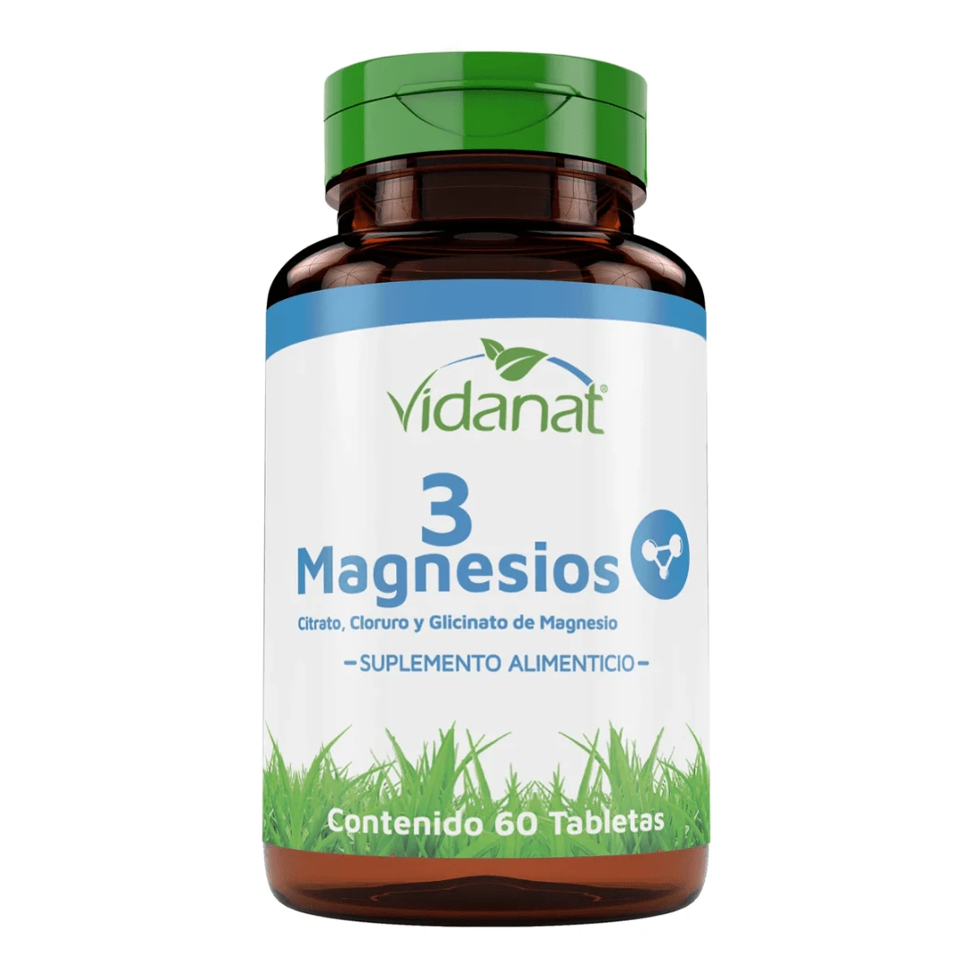 3 Magnesium | 60 Tablets | Vidanat - FLAVORLESS - View 1