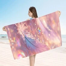 1 件超大孔雀羽毛印花超细纤维沙滩巾 - 快干、不粘、超柔软、亲肤、便携，适合趣味旅行、瑜伽、野餐和泳池派对母亲节鲜花、给妈妈的个性化礼物、最后一分钟的礼物、母亲节创意、母亲节礼物、给妈妈的手工卡片、50 美元以下最佳母亲节礼物夏季、节日 - 彩色 - 查看 29