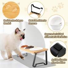 Cat/Dog Lover Gift And Dog/Cat Mom Love Pet Feeders - 3 Piezas + Alfombrilla - View 5