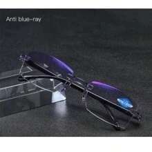 000 Óculos De Leitura Blue Light Blocking Reading Glasses Men TR90 Square Frame Sports Presbiopia Antifadiga Para Computador - blue blocker - Visão 9