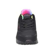 Skechers Skechers Glide-Step Gratify Lume damskie trampki - czarne buty sportowe z kolorowymi detalami - trampki sznurowane - podeszwa platformowa - swobodny i wygodny styl - model 310456L-BKMT - ✅ Dostawa 24/72h do Hiszpanii (półwysep)