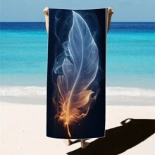 1 件超大孔雀羽毛印花超细纤维沙滩巾 - 快干、不粘、超柔软、亲肤、便携，适合趣味旅行、瑜伽、野餐和泳池派对母亲节鲜花、给妈妈的个性化礼物、最后一分钟的礼物、母亲节创意、母亲节礼物、给妈妈的手工卡片、50 美元以下最佳母亲节礼物夏季、节日 - 彩色 - 查看 26
