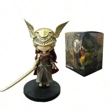 Sanrio 1 st. Elden Ring Q-Version Mini Melina Ranni Cat "Wolf's Fight" Game Action Figure, geschikt als vakantiecadeau en schoolbeloning, unieke decoratie voor thuis (basis en zwaardgreep moeten zelf in elkaar worden gezet)