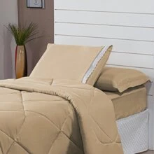 4 Piece Kit Double-Sided Single Duvet + 2 Piece Sheet Set - Màu be - Xem 2