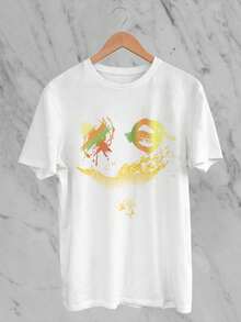 Camiseta Masculina Streetwear smile T-shirt Branca Camisa Style