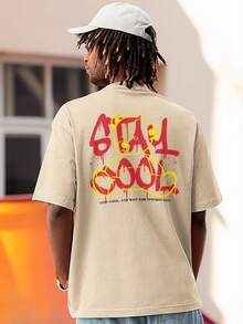 Men T-Shirts - Màu Khaki - Xem 5