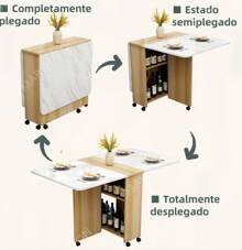 Mesa Con Sillas Para Restaurante Bar Cocina Lounge Cafetería - Multicolor - Ver 6