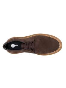 Nicolau Men's Comfortable Oxford Dress Shoe Formal Brogue - Amber Coffee - View 6