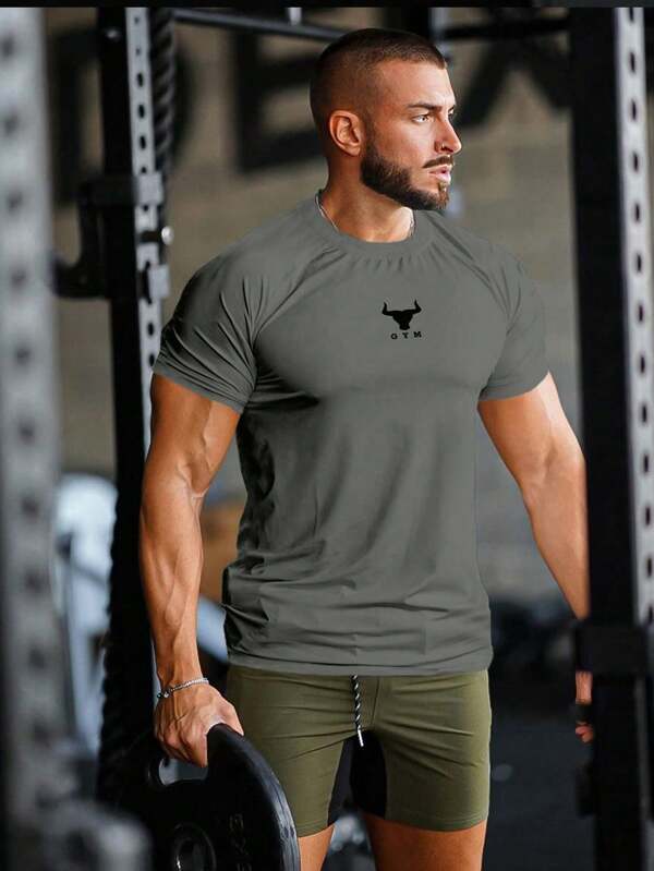 Camiseta Casual Masculina Academia Treino Fitness