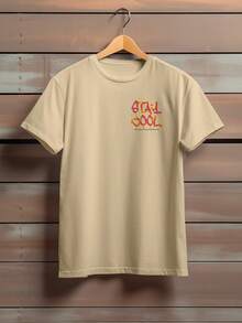 Men T-Shirts - Màu Khaki - Xem 2