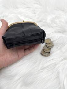 New Genuine Leather Wallet With Zipper Card Slots And Compartment For Women Wallet Mini Wallet Purse Wallet Coin Wallet - Black - View 7