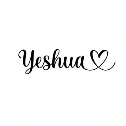 Adesivo Yeshua preto para carro motos e caminhão