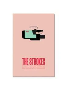 1PC Music Band The Strokes Concert Poster Ideal Gift Canvas Painting Posters And Print Wall Decor Room Decoration Wall Art Pictures Aesthetic For Living Home Bedroom Decor No Frame