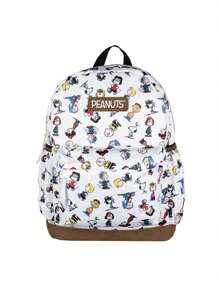Peanuts   Pigpen Linus Cute School Travel Backpack - 白色 - 查看 2