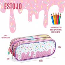 BAG NA WEB Cute Kitty Backpack Kit For Kids - Spacious Backpack, Lunch Box And Double Pencil Case - Girls