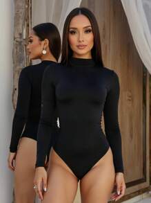 Women Bodysuits - Black - View 4