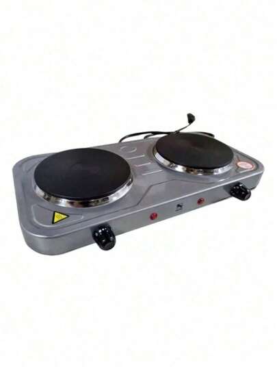 Fogareiro 2 Bocas Disco Fogão Elétrico 2000 Watts Cooktop Panela Camping Viagem lazer