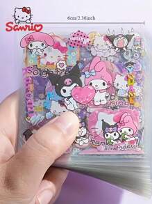 Sanrio 100 pièces Autocollants Sanrio Hello chat Kuromi Melody Guiguan Dog New PET pour enfants - Design de bandes dessinées et d'animaux imperméables, scrapbooking, projets DIY et décoration de bouteilles d'eau. Convient pour les autocollants de réfrigérateur, les accessoires de chambre, les vêtements, les sacs, les accessoires de robe, la papeterie créative DIY et la mise en scène. (100 autocollants sans double) , Cadeaux de rentrée scolaire