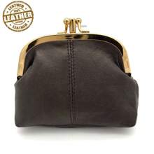 New Genuine Leather Wallet With Zipper Card Slots And Compartment For Women Money Wallet Mini Wallet Purse Wallet Coin Wallet - Brown - View 1