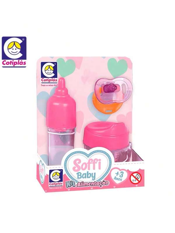 Brinquedo Mamadeira e copinho Mágica Para Boneca