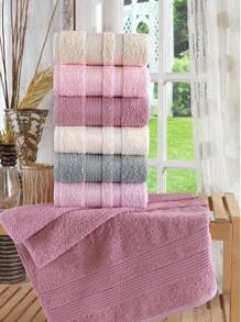 Set da 6 asciugamani per mani e viso antibatterici a tema stelle | Igiene e comfort combinati | 50*90 CM