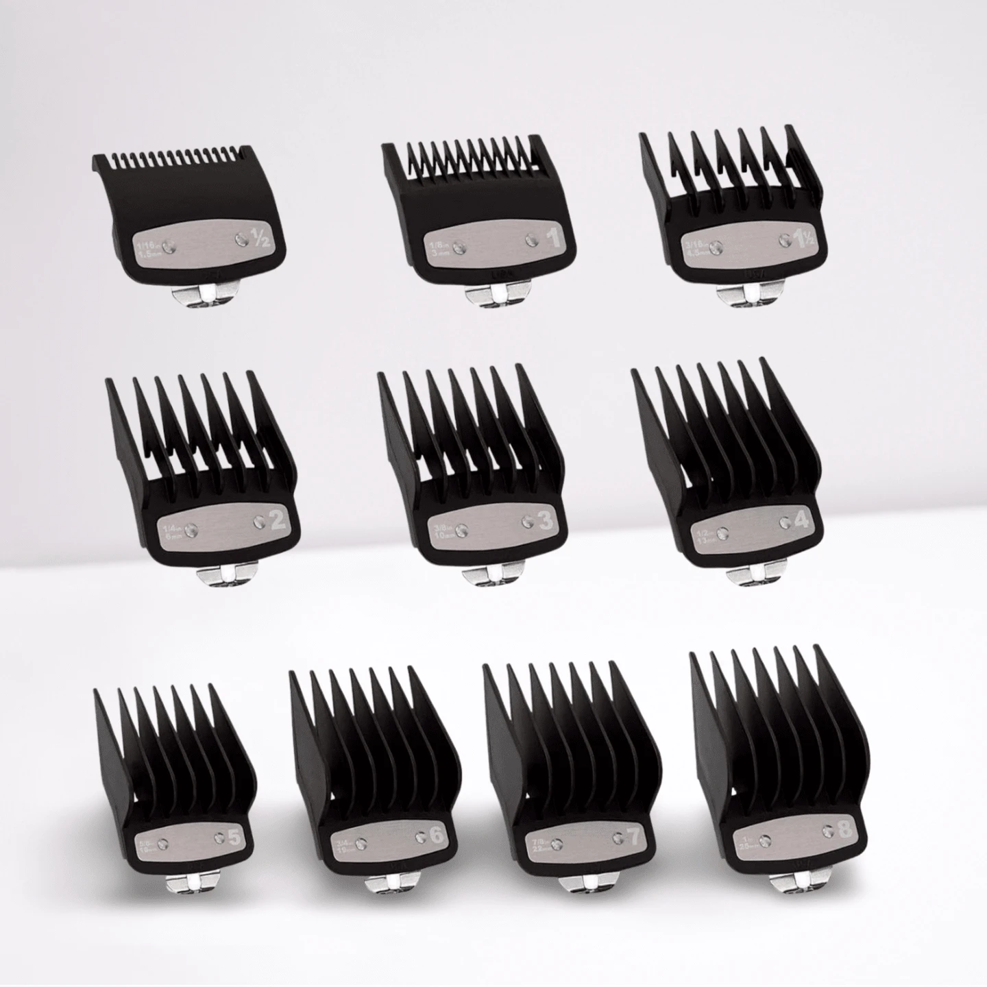 10-Pack Clipper Guards Cutting Guides Compatible With Wahl Clippers ...