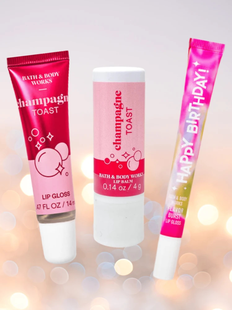 Bath And Body Works BBW Nourishing Lip Gloss Lip Balm