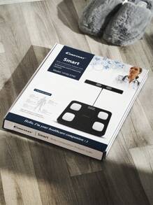 1 件高精度数字体重秤，家用个人电子秤，小型体脂秤，减肥秤 - LCD 显示屏 - 最大体重 180 公斤 - 智能简约 - AAA 电池 - 黑色/白色 - 26*26cm/30*30cm