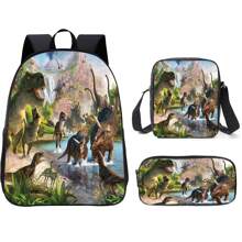 3PCS Back To School Backpack For Boys Girls, Kids Feature Game Football Backpack For Teens Elementary Middle High School Students, Large Capacity 16 Inch School Bags With Shoulder Bags And Pencil Case - Backpack + Shoulder Bag + Pencil Case - View 16