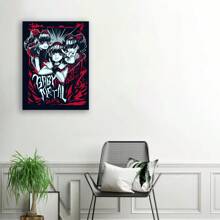 Póster enmarcado de la banda Babymetal Death, arte impreso para fans del manga, decoración del hogar y dormitorio, regalo, arte de pared de lienzo de buena calidad