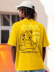 Men T-Shirts - 黃色 - 查看 5