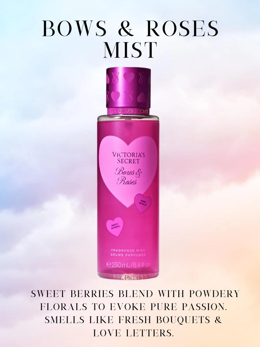 Victoria's Secret Victoria's Secret VS Body Mist Fine Fragrances Pink Perfume Dreamy Petals Sunlit Sparkling Blooms - 弓箭與玫瑰 - 查看 1