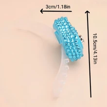 Bộ 3 món - 1 chiếc nhẫn đếm số đính đá, nhẫn đếm số cầm tay di động, bộ đếm thủ công mini, thích hợp để đếm bước chân thể thao, kiểm kê kho hàng, phụ kiện cầu nguyện. - Nhiều màu - Xem 5
