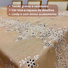 Thick Linen Tablecloth For 4, 6 And 8 Places - 活潑 - 查看 2