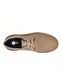 Nicolau Men's Comfortable Oxford Dress Shoe Formal Brogue - Amber Cappuccino - View 6