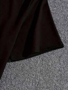 Sidecoat Camisa Feminina Estampa fofa Branca e preta Café coffee Qualidade Boa 100% Algodão - Preto - Visão 4