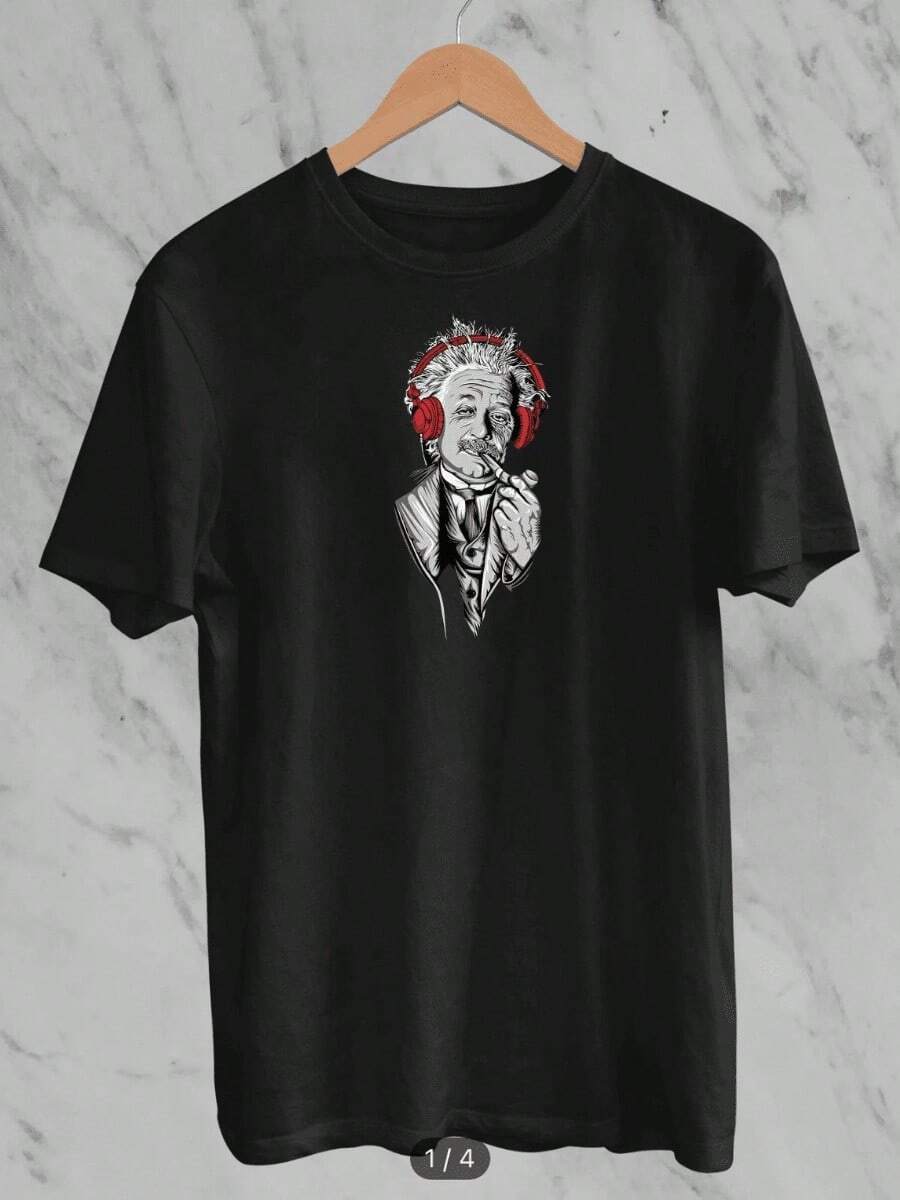 Camisa Camiseta Masculina Albert Lançamento 100% Algodão Envio imediato - Preto - Visão 1