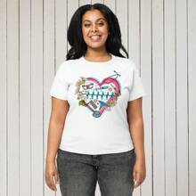 Playera San Valentín. " Corazón de Medicina ". Dia del amor y la amistad. Para regalar. Amiga. Amigos. Novios. Novias. - Blanco - Ver 3